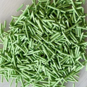 Strip shape tofu cat litter